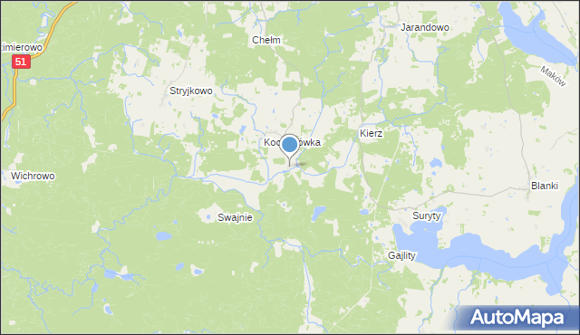 mapa Kochanówka-Młyn, Kochanówka-Młyn na mapie Targeo